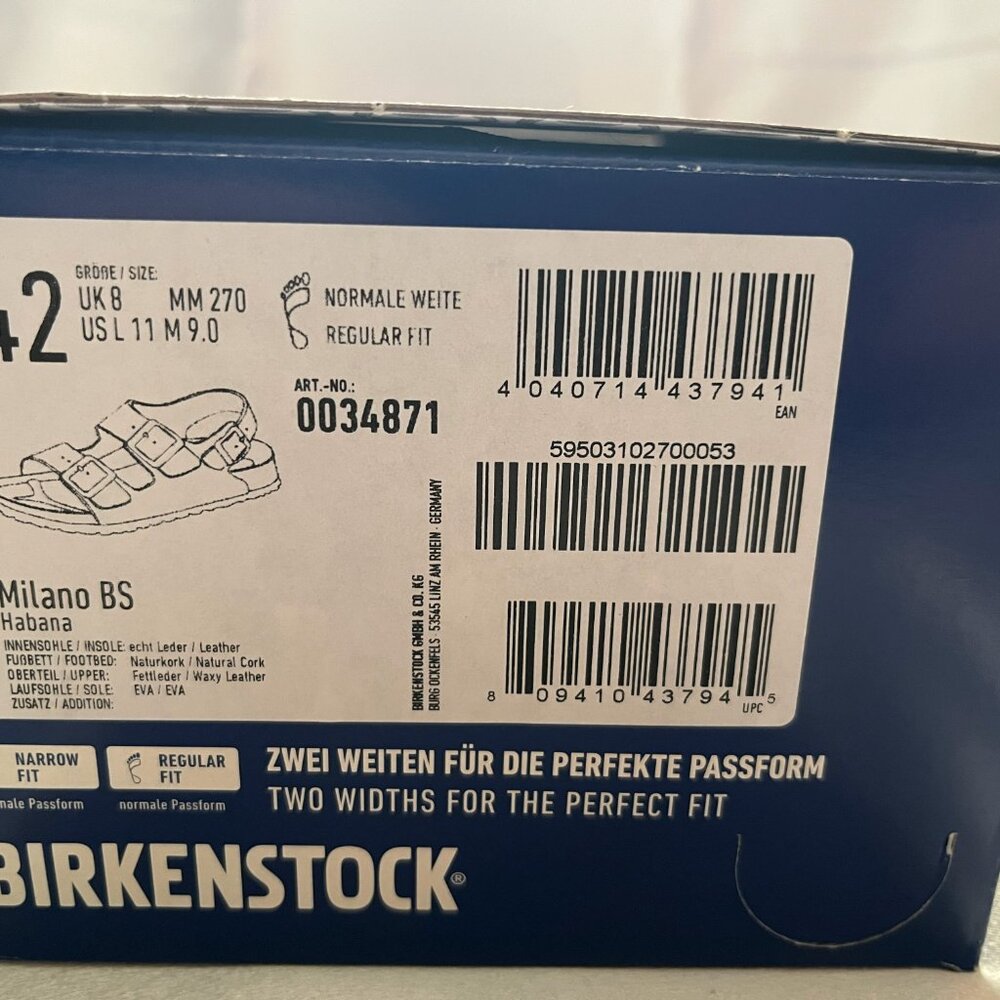 Birkenstock Milano Oiled Leather Habana Color EU Size 42 (US Sz 9 Men/11 Women) - Picture 15 of 16